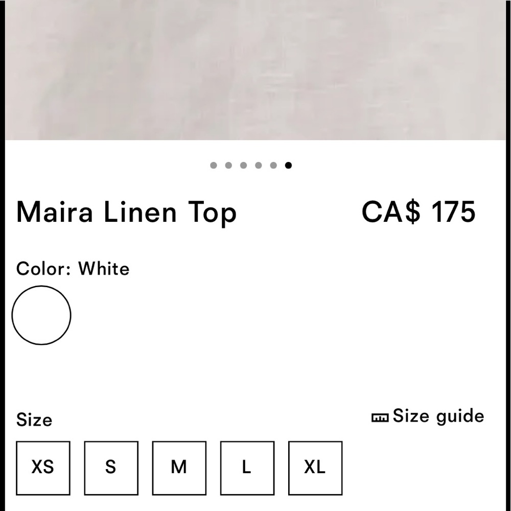 Reformation maira linen top new with tag - Picture 3 of 13